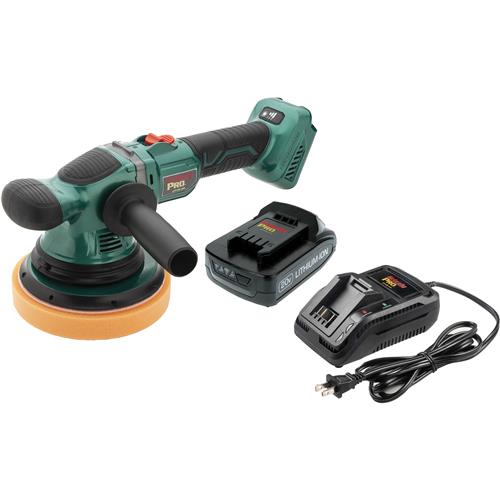Image for Grizzly PRO T33305X1 - 6" 3-Speed 20V Random Orbit Polisher Kit with Li-Ion Battery & Charger