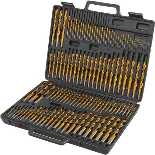 Image for Grizzly T33688 - HSS Titanium 135 Degree Drill Bit Set, 115 Pc.