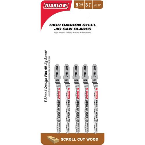 Image for Diablo T33790 - Scroll Jigsaw Blade 5 pk.