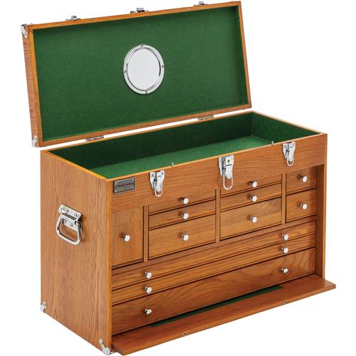 Image for Grizzly T33971 - 26" Series 12-Drawer Red Oak Tool Chest