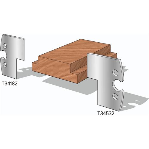 Image for Grizzly T34182 - 3/4" Shiplap Side Knives, 2-Pk. - Left